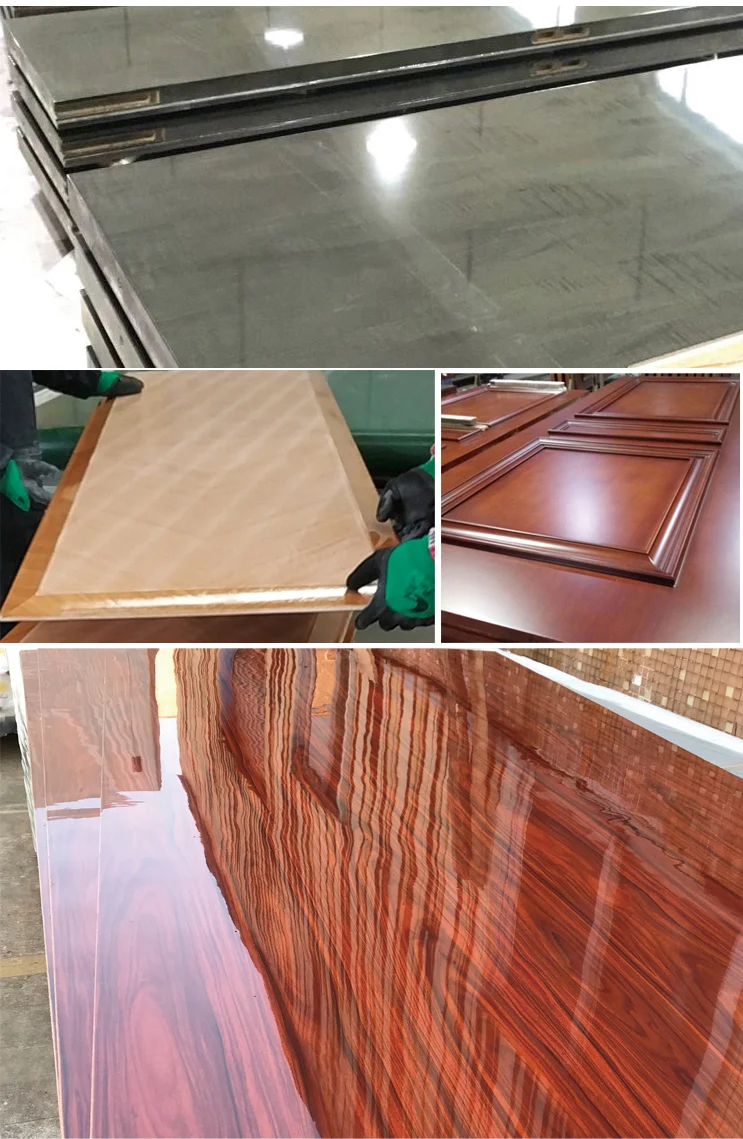 Máquina recubridora con rodillo UV para muebles de madera, gabinetes, paneles de melamina MDF